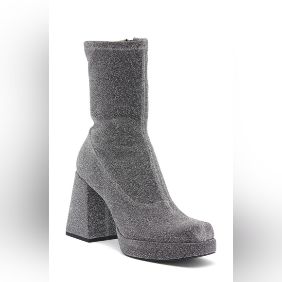 Abound Shoes - Abound Women’s Steffie Platform Bootie Silver Sz 8 New